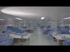 Hastane Tek kullanımlık ameliyat elbiseleri Dokunulmamış SMS Steril sıvıya dayanıklı ameliyat elbisesi