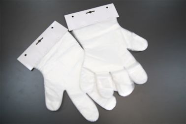 0.5g - 1.3g Gıda İşleme İçin Şeffaf Şeffaf Plastik Tek Kullanımlık Eldivenler