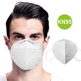 Elastik Kulak Askısı ile Toz Geçirmez Katlanır FFP2 Maske Dokuma Tek Kullanımlık Yüz Maskesi