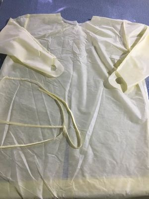 Örme manşetli Steril Aami Seviye 4 Tek Kullanımlık Tıbbi Önlükler