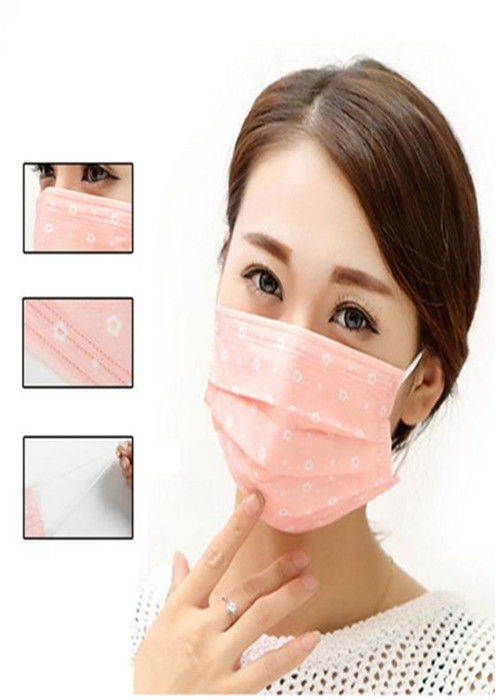 Antiviral Tek Kullanımlık Tıbbi Maske Tek Kullanımlık ， Tek Kullanımlık Kulak Askısı Yüz Maskesi