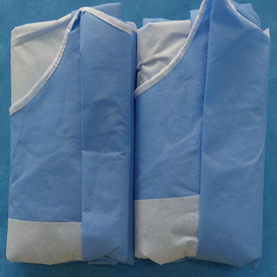 510K Güçlendirilmiş SMS Nonwoven Hastane Sınıfı Aami Seviye 4 Cerrahi Önlük EO Steril